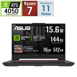 ASUS(GCX[X) Q[~Om[gp\R TUF Gaming A15 JO[ FA507NU-R7R4050[RTX4050] ysof001z